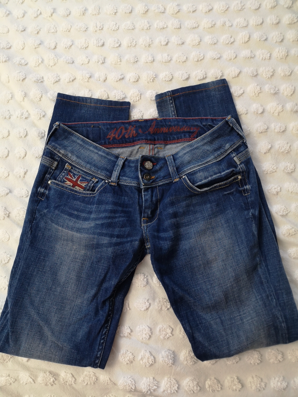 Pepe Jeans London 40th Anniversary Straight Leg Jeans, Women’s 28W / 30L